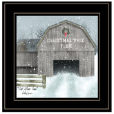Cut Your Own Christmas Tree Black Framed Print Wall Art